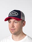 Бейсболка VON DUTCH арт. VD/0/CAS1/COL/MAR  (синий / красный)